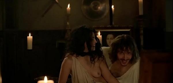  Kellie Blaise Fully Nude in Sex Scene - The Borgias S02E03